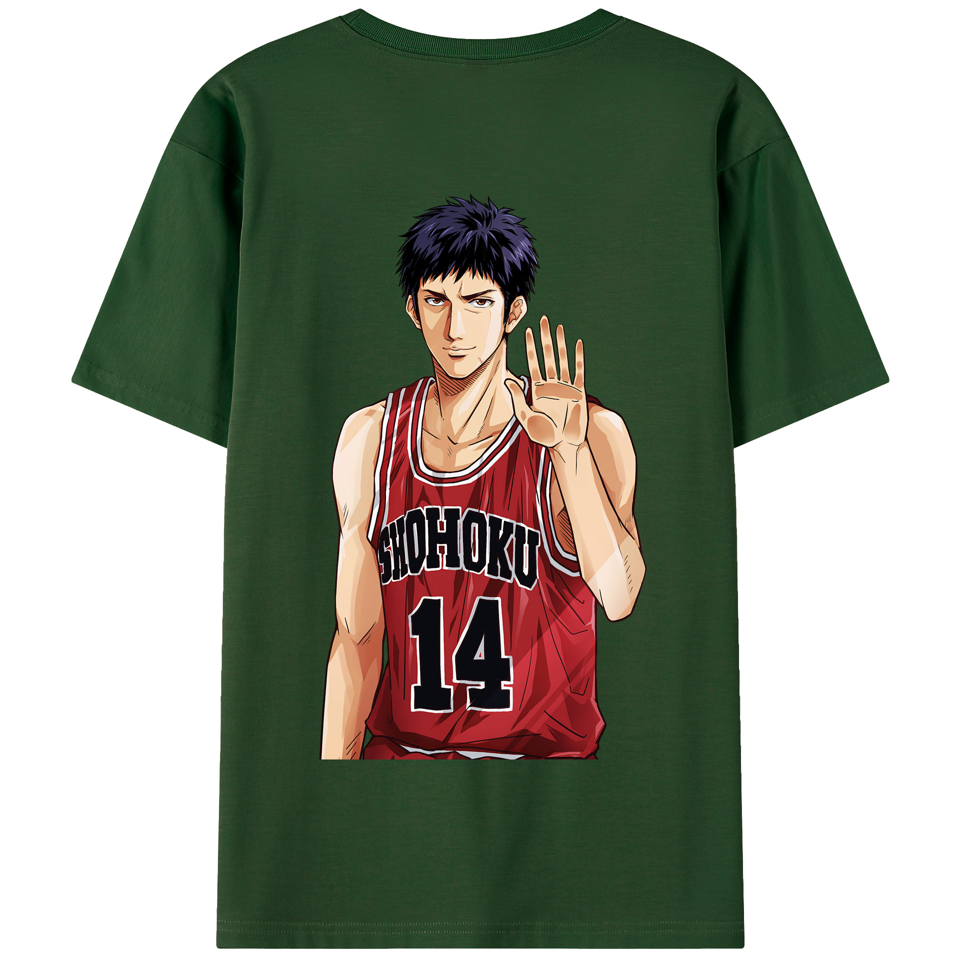 SLAM DUNK／スラムダンク 綿100％半袖Tシャツ（背面プリント）
